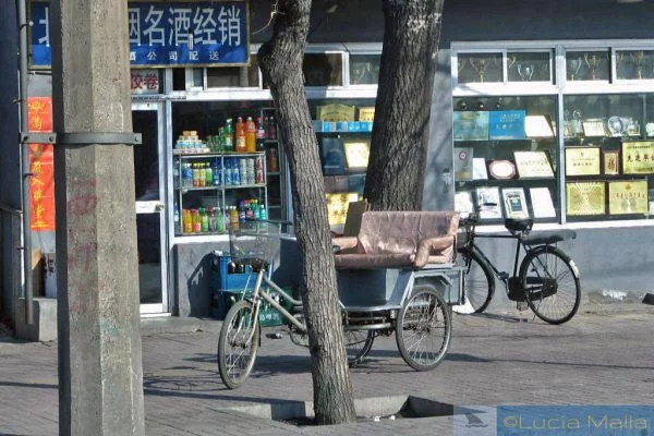 China mãe - Beijing - bicicletas