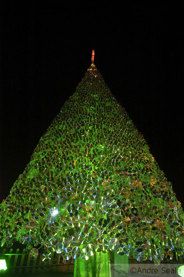 Árvore de Natal de CDs - Festival de Luzes - Chuseok