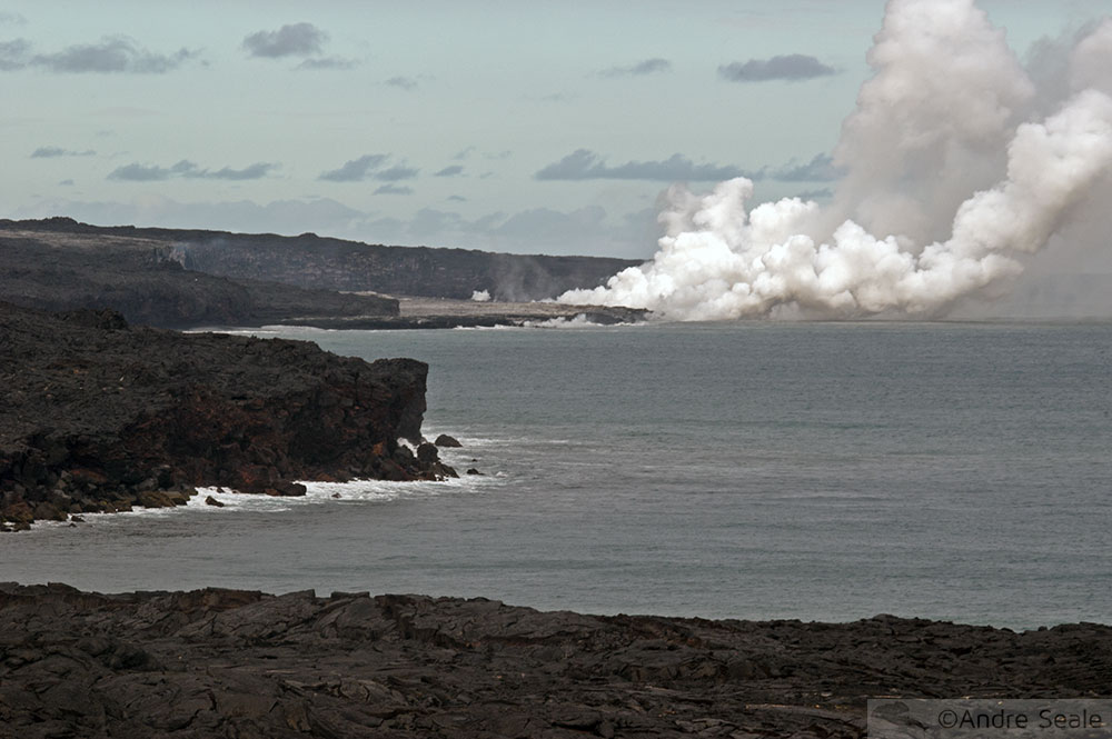 Rios de fogo do Kilauea - costa da Big Island