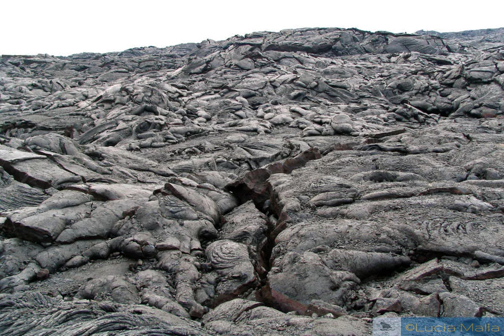 Rios de fogo do Kilauea - campo de lava
