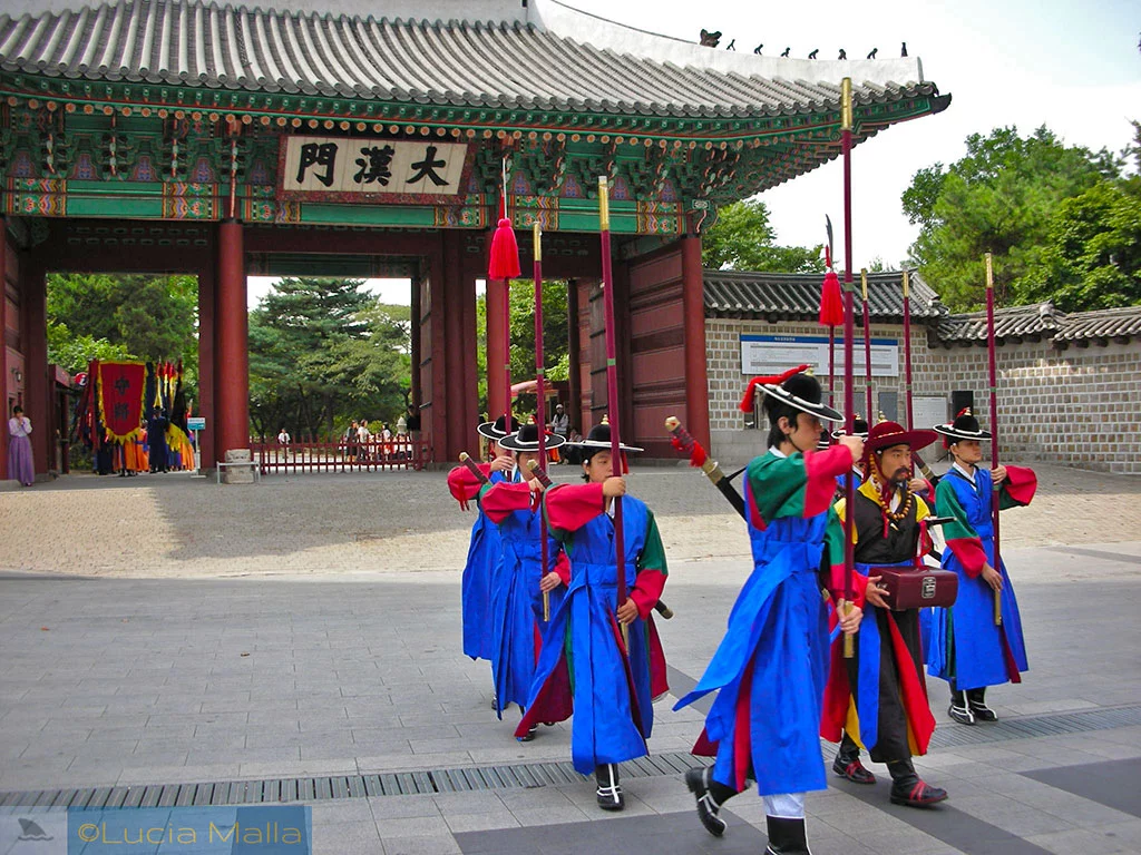 Troca da guarda real - Palácio de Deoksugung - Seul
