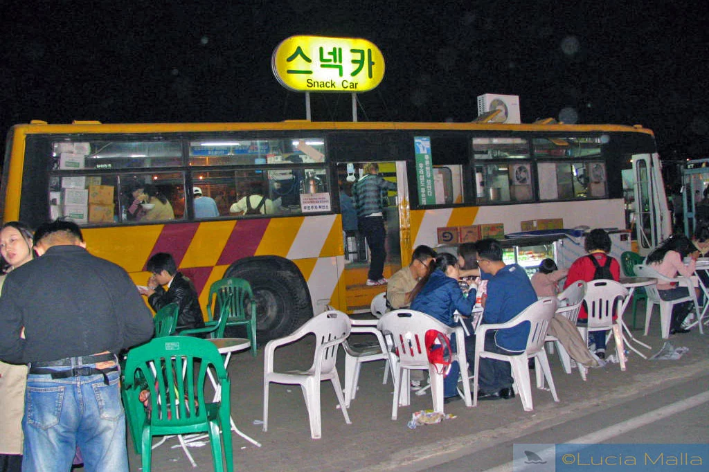 Snack Car em Seul - língua coreana - Coréia do Sul