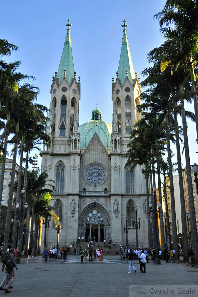 Catedral da Sé - centro de São Paulo - Cartões postais