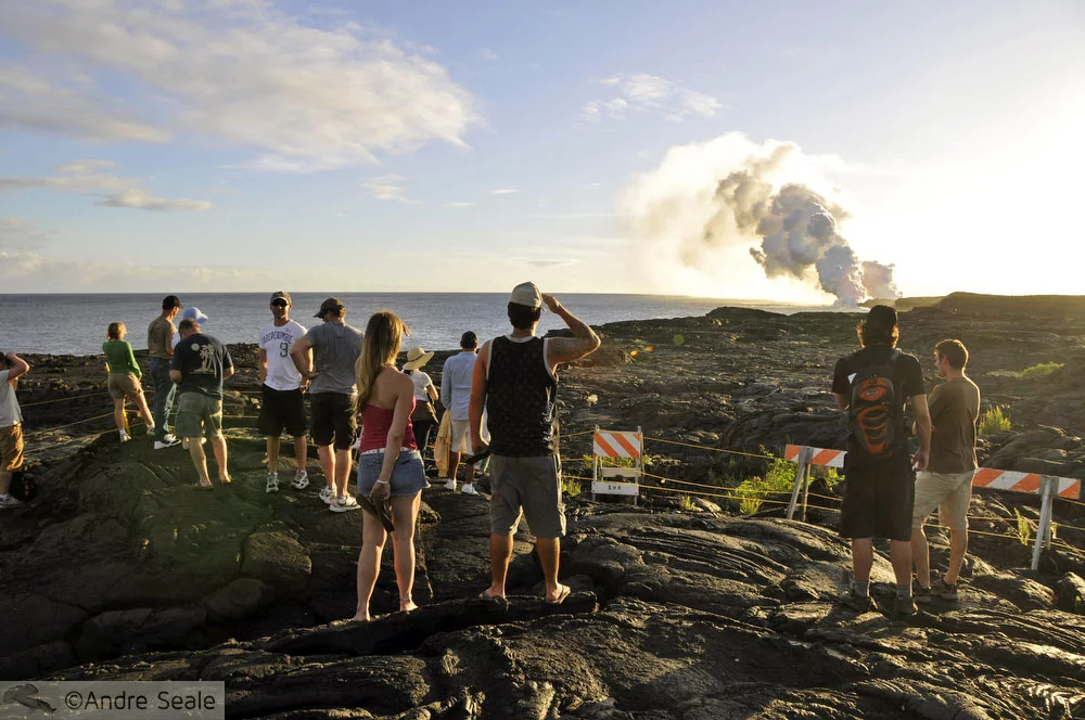 Trilha no campo de lava - Visita ao Kilauea - Big Island