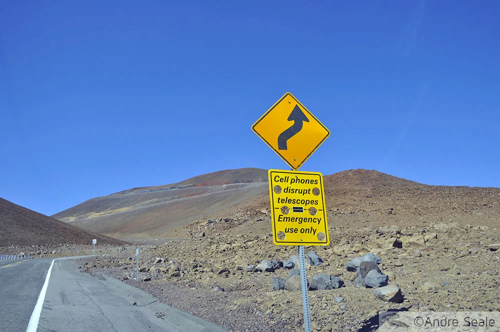 Estrada para o Mauna Kea