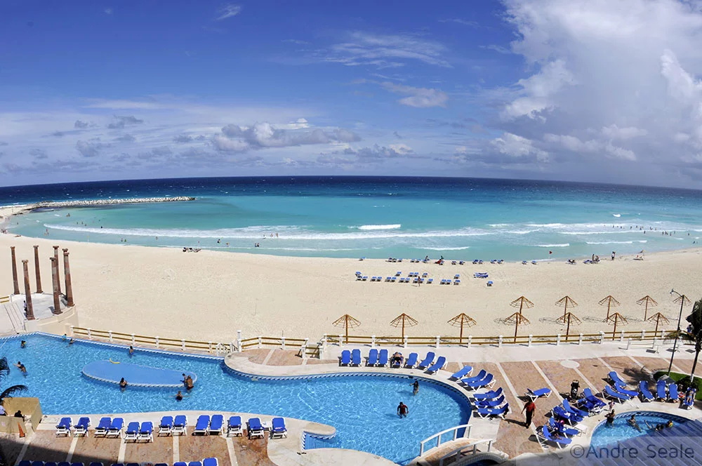Resort em Cancún - México - temporada de furacões no Caribe