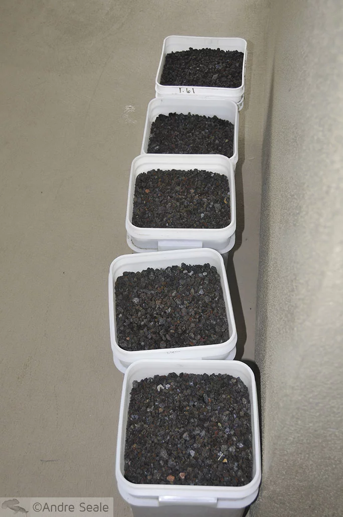 Cascalho de pedra de lava