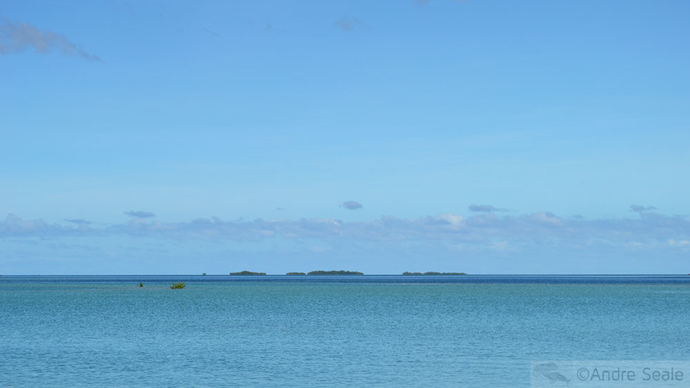 Black Coral Island ao horizonte - Micronésia