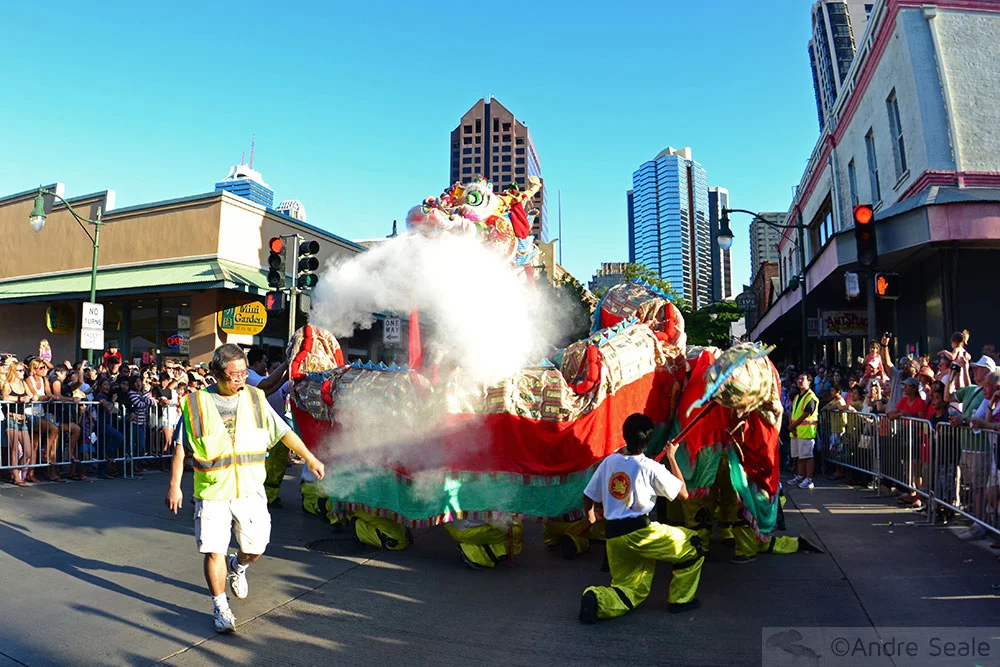 Dragão no Ano Novo Chinês - Honolulu - Havaí