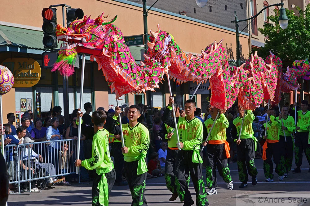 Desfile do dragão - Ano Novo Chinês em Honolulu