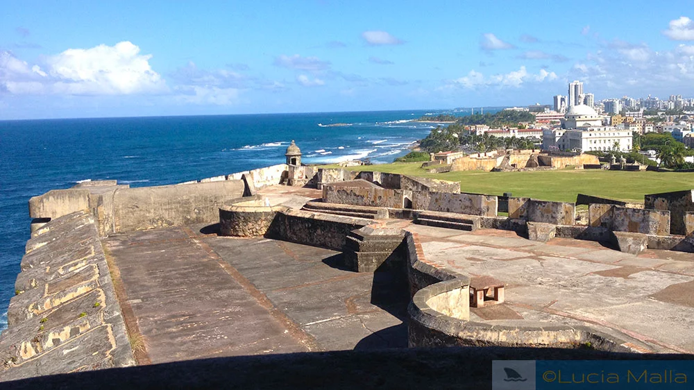 Telhado do Castillo San Cristóbal - San Juan