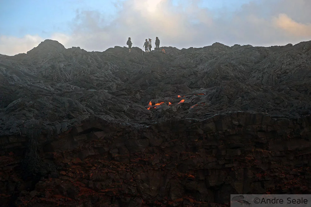 Trilha para ver a lava - Havaí