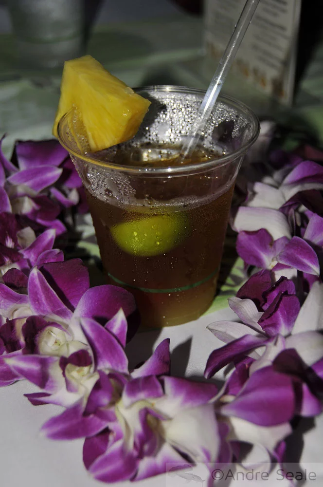 Maitai de luau no Havaí