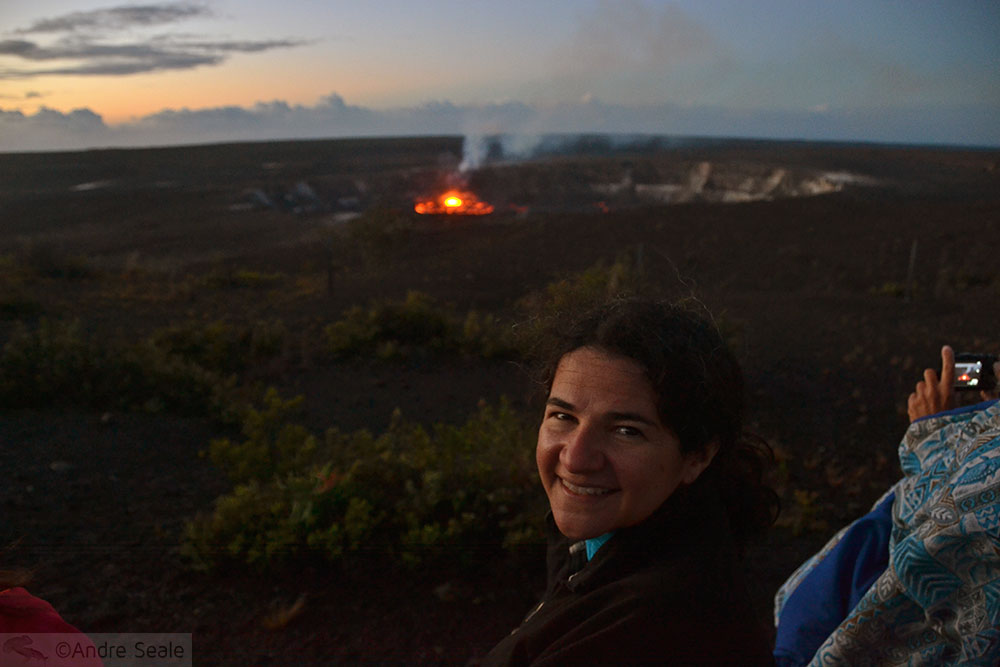 O espetáculo da erupção do Kilauea