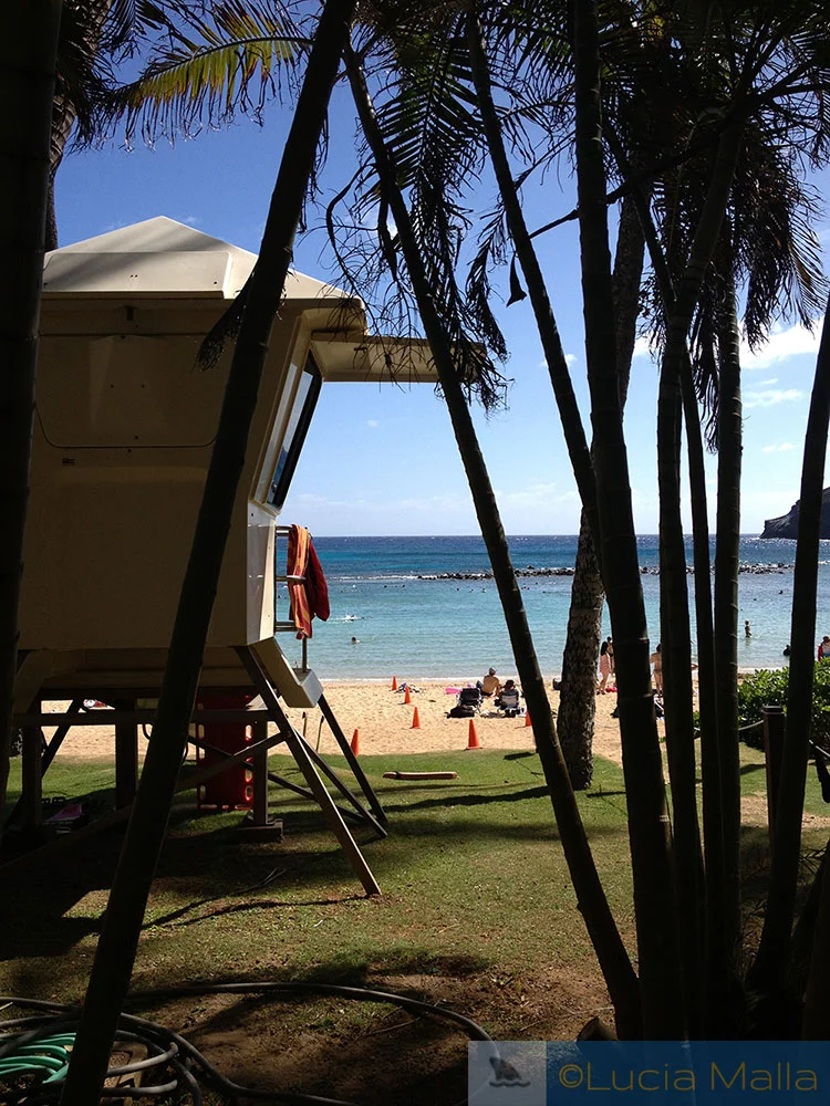 Posto de salva-vidas em Hanauma Bay - Oahu - Havaí