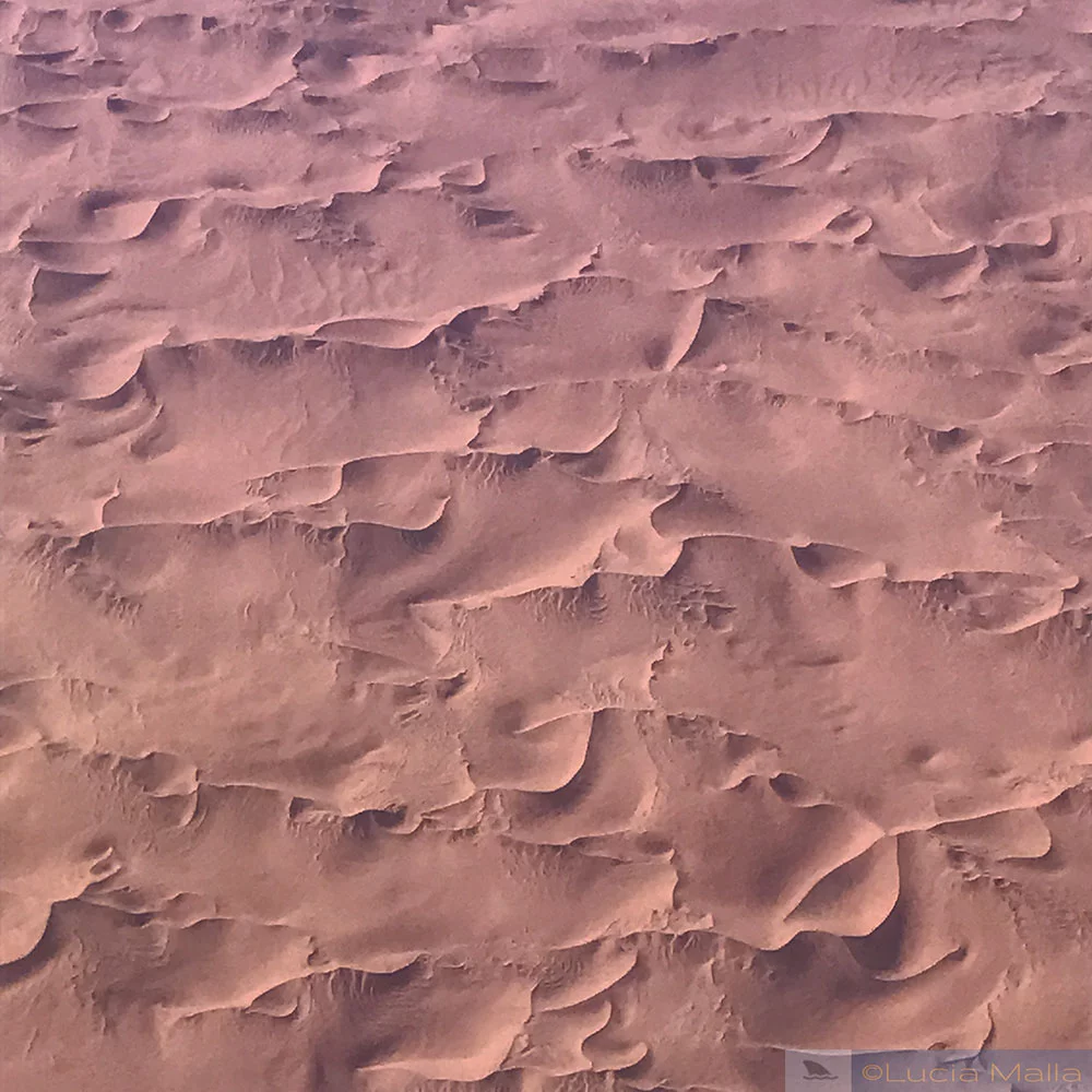 Vista aérea das dunas do Deserto da Namíbia