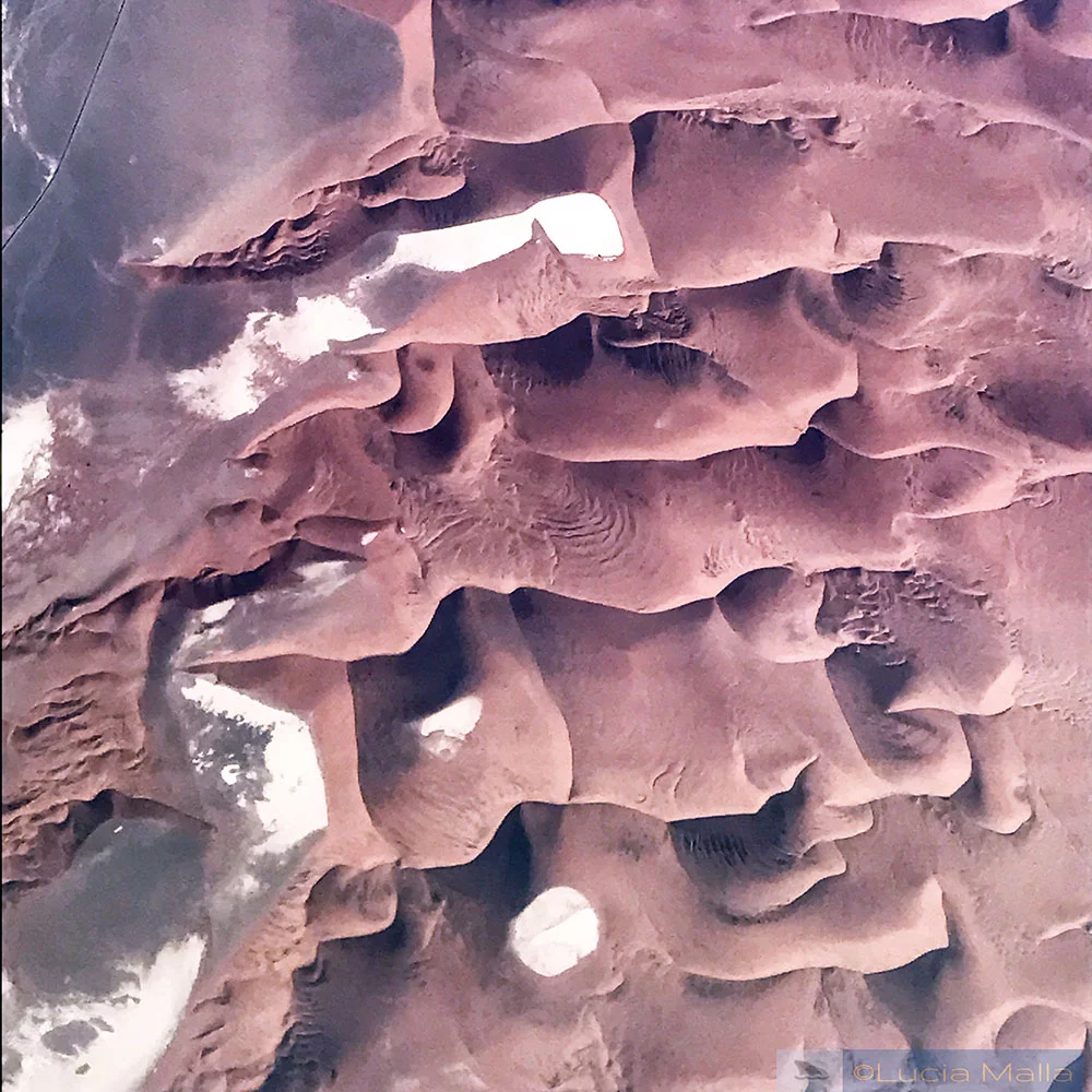 Hiddenvlei e Deadvlei - vista aérea - Deserto da Namíbia
