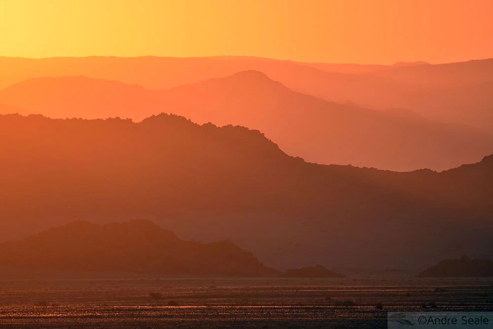Por do sol - Namíbia