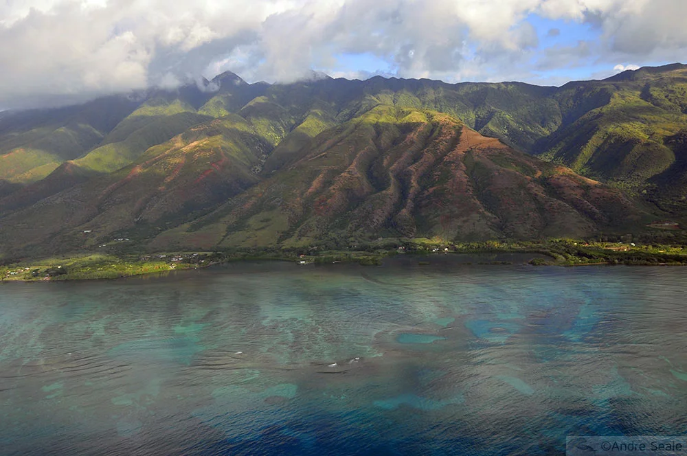 Vista aérea - fishponds de Molokai - Havaí