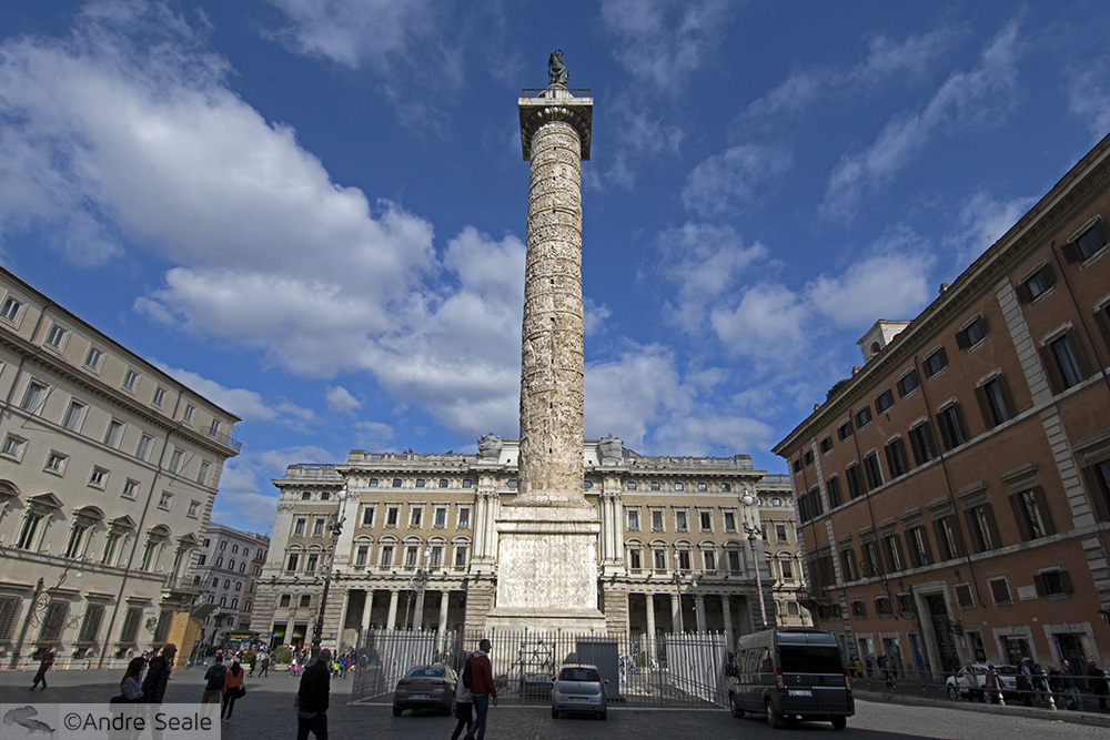 Coluna de Marco Aurélio - Roteiro em Roma
